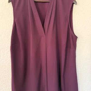 Calvin Klein Sleeveless Plum Blouse
